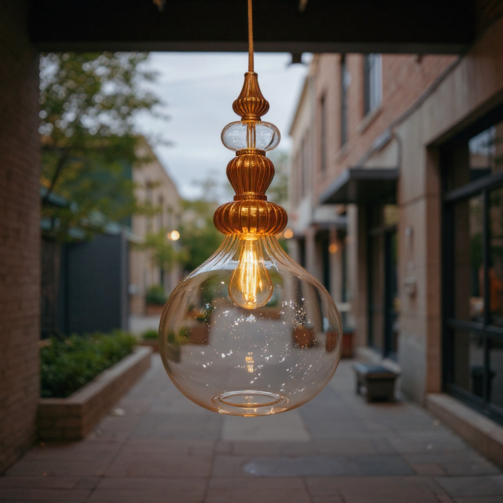 Luxury Blown Glass Pendant Light